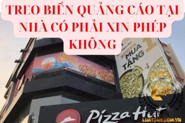 Treo biển quảng cáo tại nhà